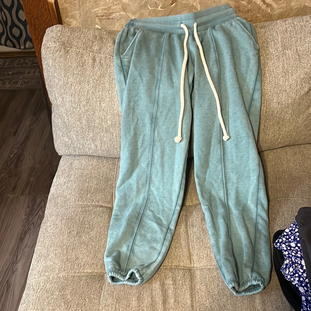 I am selling baby blue sweatpants, size xs, brand universal thread